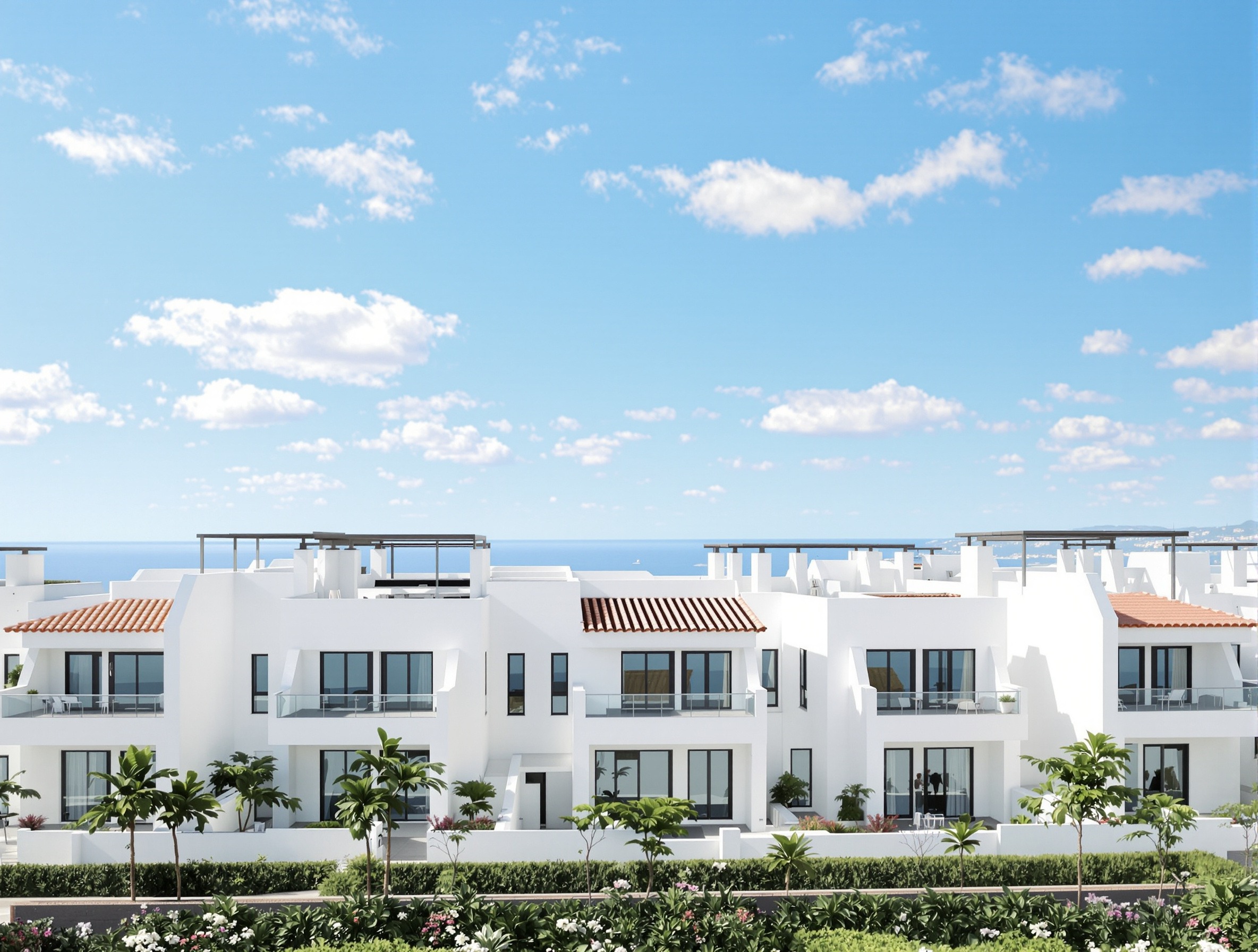 Neubaukomplex an der Costa del Sol — Immobilienmarkt Andalusien im Vergleich zu Mallorca