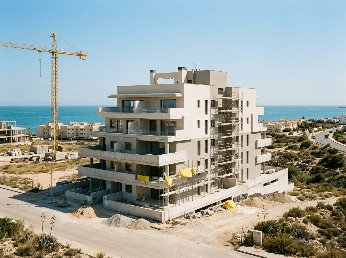 Off-Plan-Bauphase – Neubauprojekt kurz vor Fertigstellung an der Costa del Sol