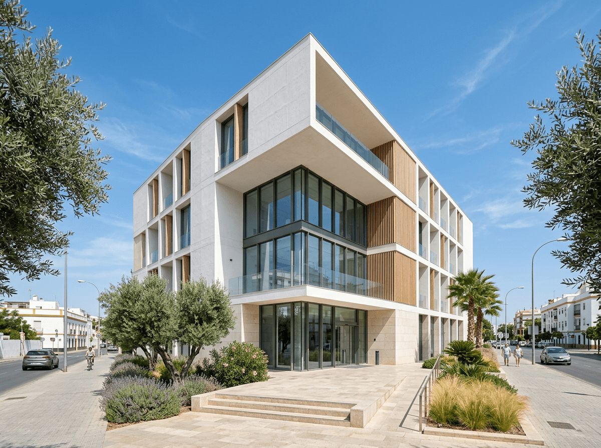 Moderne spanische Bank für die Immobilienfinanzierung in Andalusien