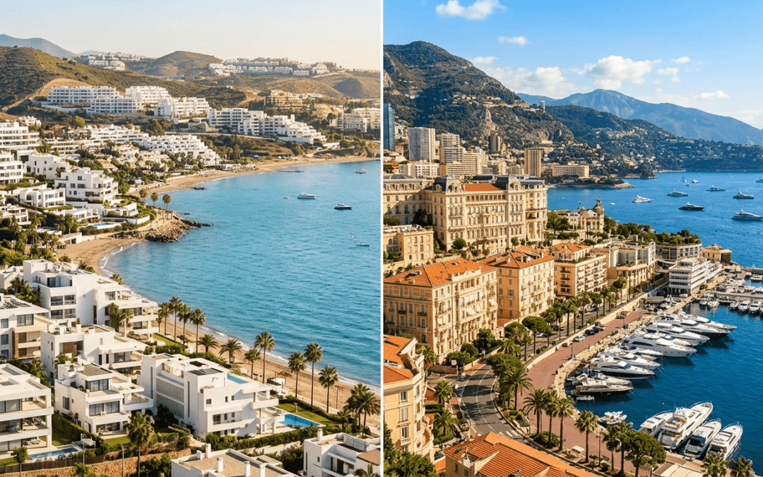 Costa del Sol vs. Côte d’Azur: Immobilien-Marktvergleich 2026