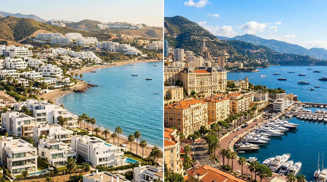 Costa del Sol vs. Côte d’Azur: Immobilien-Marktvergleich 2026