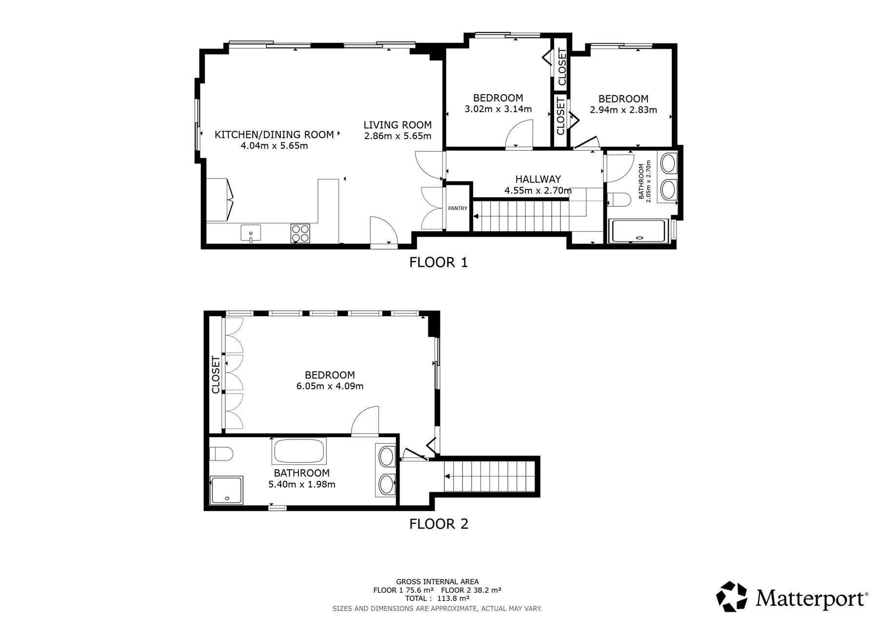 Penthouse in Elviria, Marbella: 212 m² Terrasse | Spanientrends 9 Grundriss beider Wohnebenen